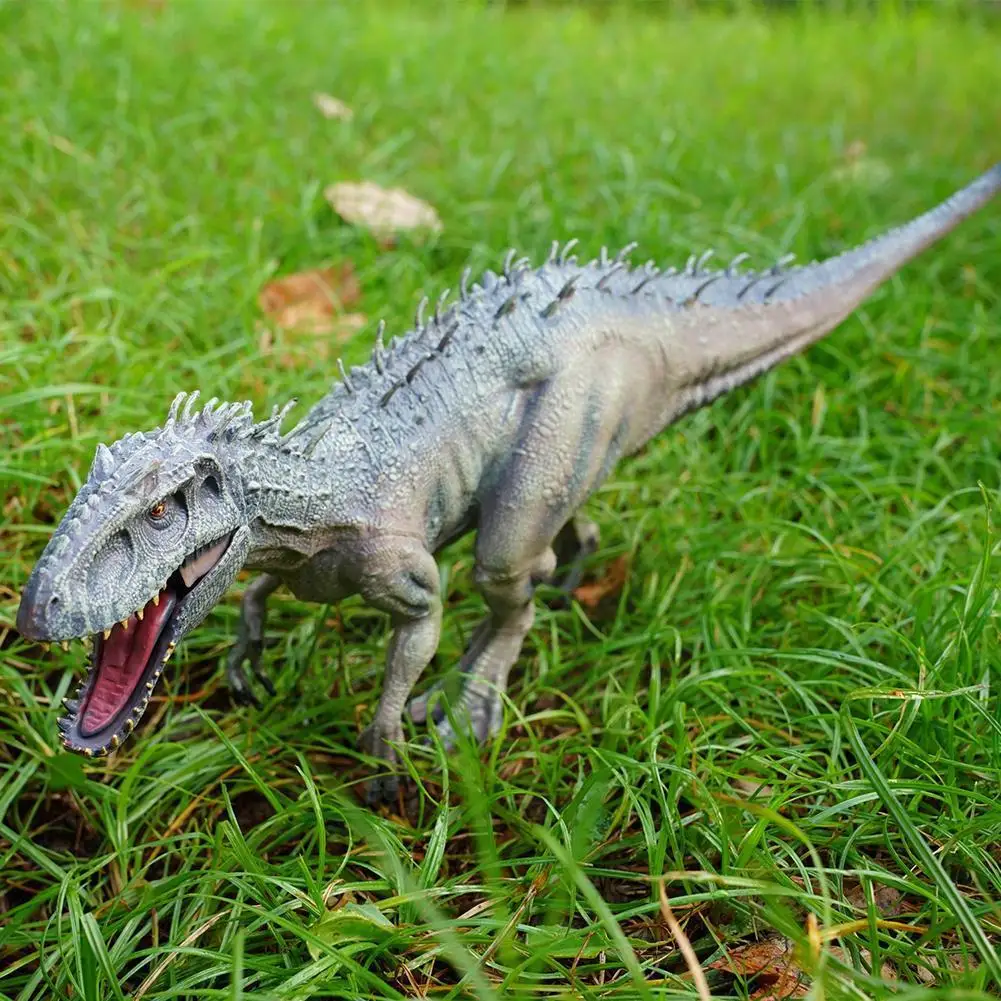 

New 34x8x18cm Jurassic Indominus Rex Action Figures Kid Open Animals Savagetyrannosaurus World Toy Dinossauro Model Mouth E9x3