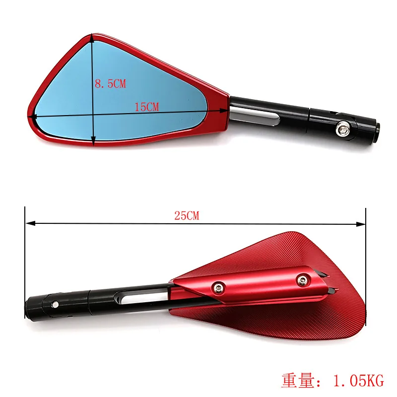 

Universal CNC Aluminum alloy 8mm 10mm Motorcycle Rear View Mirrors For Kawasaki Ninja 250 300 400 650 1000 ER-6F ER-6N Z1000SX