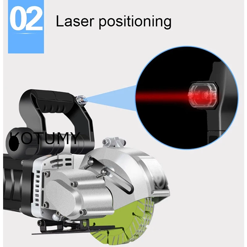 Лазерная стальная бетонная циркулярная пила 220 В машина для прорезания пазов