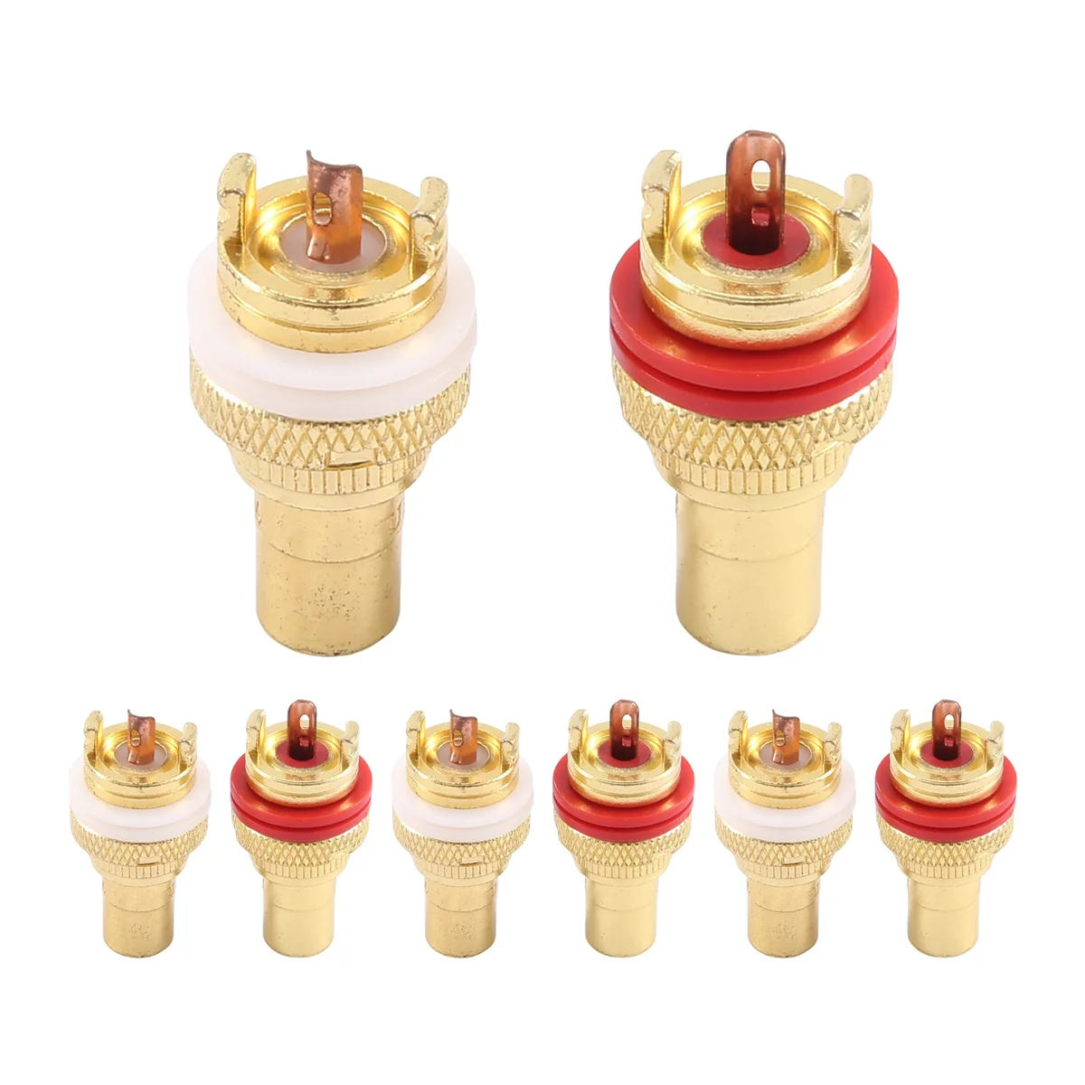 8X CMC позолоченные разъемы RCA Phono CHASSIS женские профессиональные AMP HIFI позолоченное