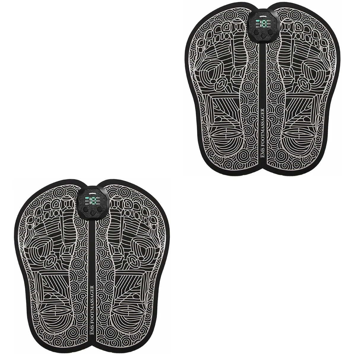 

2 Sets Foot Pad Portable Foot Massager Machine Electric Mat