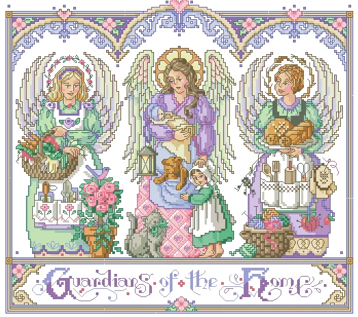 Patron saint of the family 41-38 embroidery Counted Cross Stitch Kit  Christmas Snowman Snow Man Gift Neocraft 21-Owl and Elves