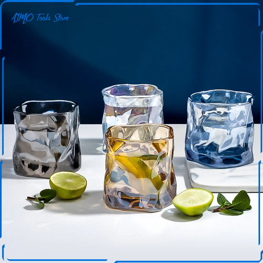 

Ins Wind Creative Special-shaped Twisted Flower Cup Simple Twisted Flower Cup Whiskey Glass Beer Cup Drink Cup Coffee Cup Mug
