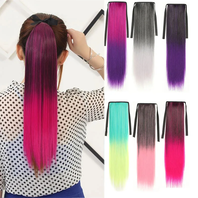 Ribbon Drawstring Ponytail Vitality Cosplay Hair