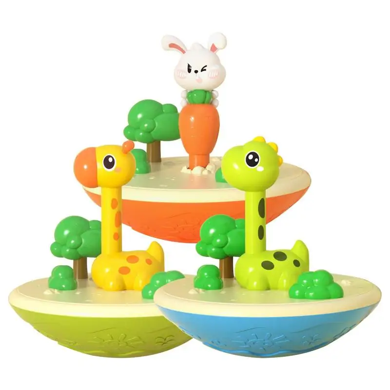 

Cartoon Animal Wobble Toys With 9 Ferrules Puzzle Ring Toy Learning Educational Development Toy For Kids Infants Toddlers