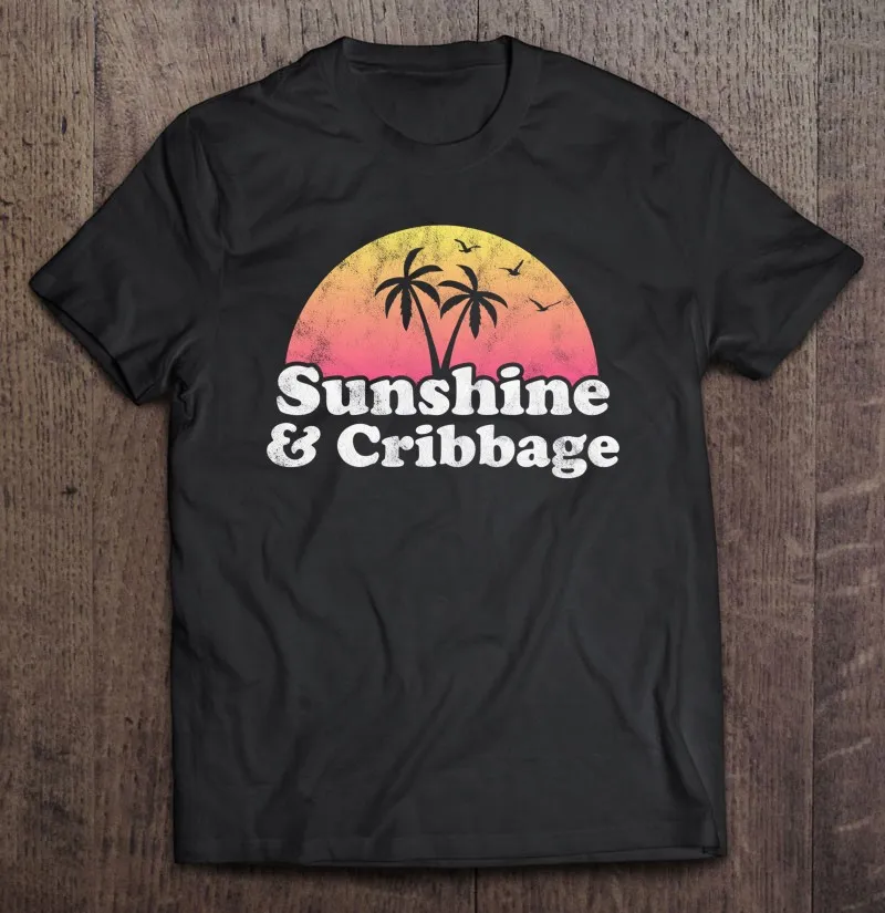 

Cribbage подарок солнечный свет и Cribbage пуловер футболка для мужчин Аниме Топ футболки с коротким рукавом женская футболка мужская футболка