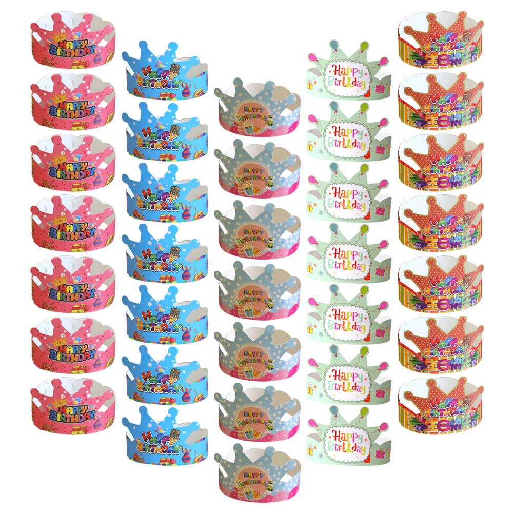 50 шт. бумажные короны шапки для дня рождения детей фотодекор украшения