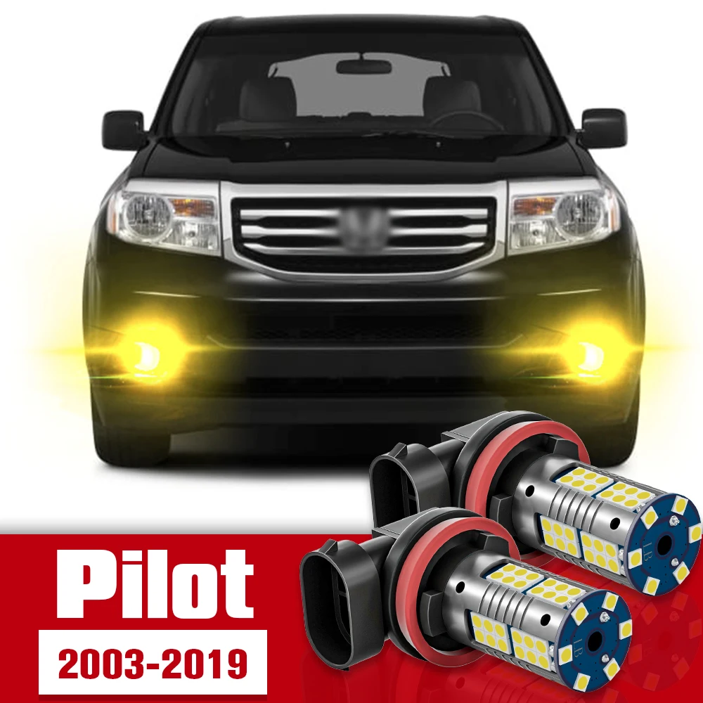 

2pcs Front Fog Light Accessories LED Bulb Lamp For Honda Pilot 2003-2019 2007 2008 2009 2010 2011 2012 2013 2014 2015 2016 2017