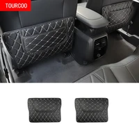 for mustang mach e 2022 seat rear kick pad leather protection sticker modification accessories