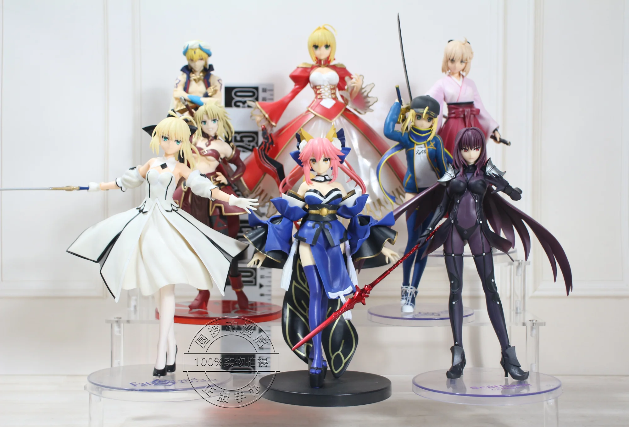 

Fate/Zero Puzzle Dragons Action Figure Altria Pendragon Emiya Kiritsugu Irisviel Von Einzbern Scathach Model Ornament Toys