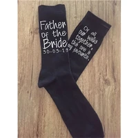 groom father of bride socks personalised Best man groomsman socks valentines fathers day gift page boy present wedding proposal