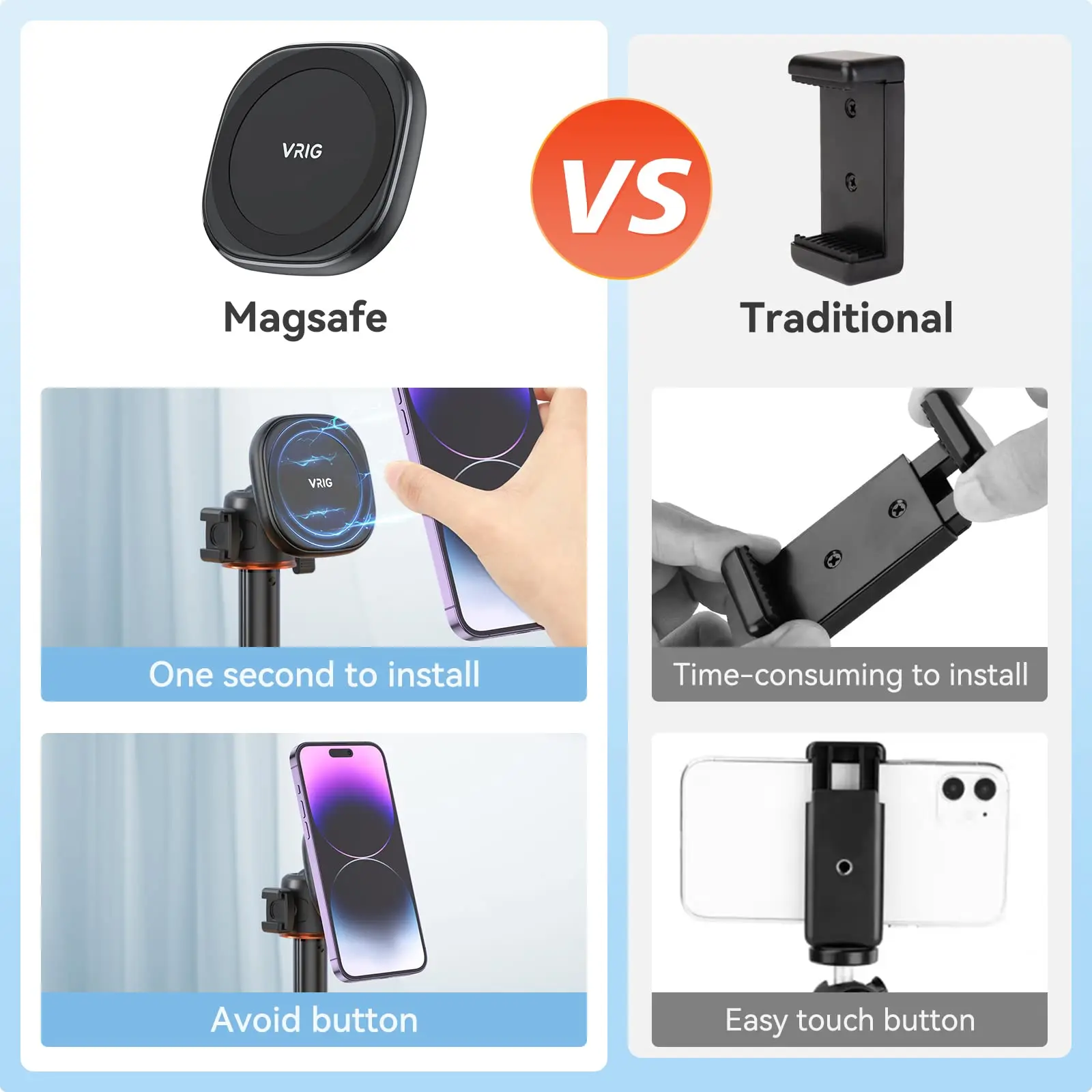 Магнитный держатель для телефона Magsafe с отверстием 1/4 дюйма штатива волшебная