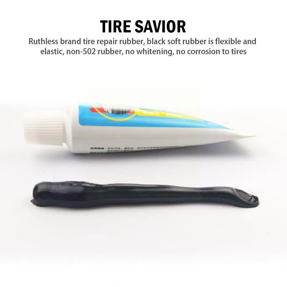 

30ml Tire Repair Adhesive Automobile Tire Repair Side Cream Car Repair Rubber Filling Tire Glue Super Adhesive Hard Injury E2B8