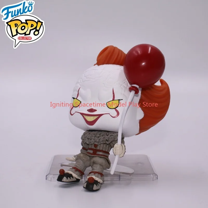 Фото Оригинальные фигурки Funko Pop по мотивам фильмов # Коллекционная кукла Пеннивайз с красным шаром из фильма «Оно: Глава первая» (2030), фигурка для полки, в оригинальной коробке, подарок №5