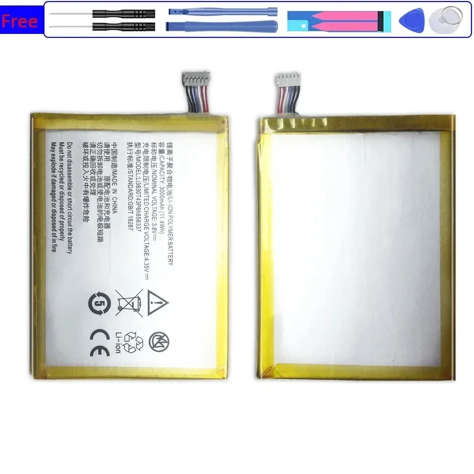 Li3830T43P6h 856337 Аккумулятор для ZTE Blade X9 G719C N939St Qingyang 3 S6 Lux Q7/-C V5 Pro N939SC N939SD Bateria 3000 мАч