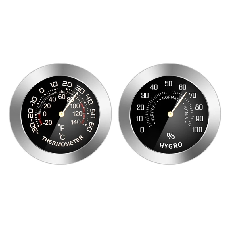 

Универсальный автомобильный термометр/гигрометр, металлический Аналоговый механический измеритель влажности, измеритель температуры