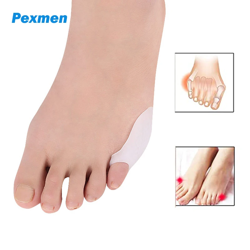 

Pexmen 2Pcs Gel Pinky Toe Separator Bunion Corrector Pain Relief Toes Protector Straightener Prevent Corns Calluses and Blisters