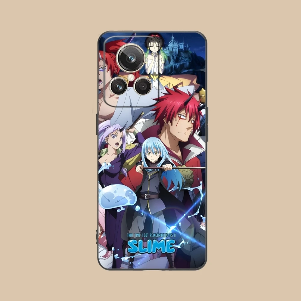 Slime Tensura Rimuru Mobile Phone Case for Realme GT 2 9i 8i 7i Pro X50 X2 C35 C21 C20 C11 C3 Black Soft Cover Shell