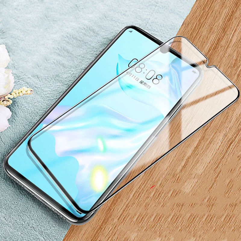 

2.5D Tempered Glass For Huawei P50 P50E P40 P30 Lite E P40Lite 5G P20 Lite 2019 P20 Pro Screen Protector Full Cover Black Border