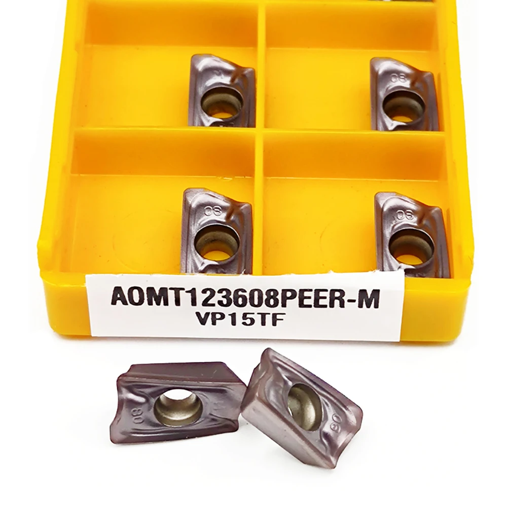 

Высококачественный инструмент для внутренней обточки AOMT123608-PEER-M VP15TF карбидная вставка CNC фрезерный станок AOMT 123608