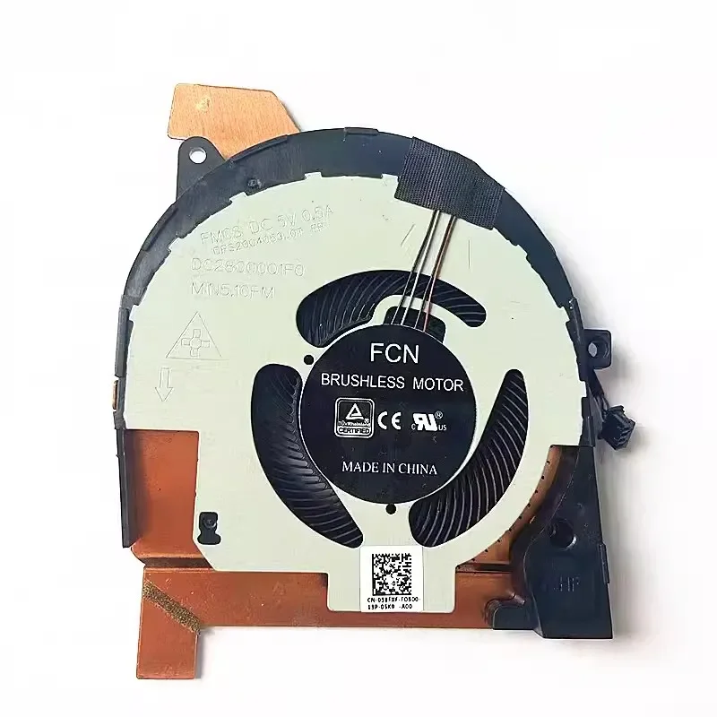 Оригинальный вентилятор процессора для DELL Precision 3551 3541 Latitude 5501 5511 ноутбука P80F CVMC1
