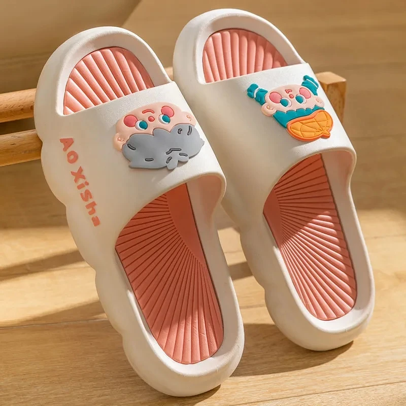 

Шлепанцы для мужчин и женщин, Нескользящие сандалии на толстой платформе, пляжная обувь для дома, летние тапки для пар