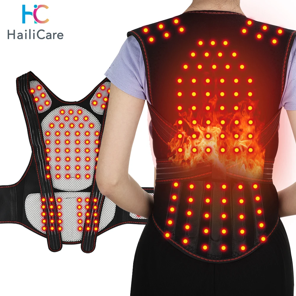 

Tourmaline Self-heating Back Support Waist Magnets Therapy Brace Belt Posture Corrector Spine Shoulder Lumbar Posture Correction