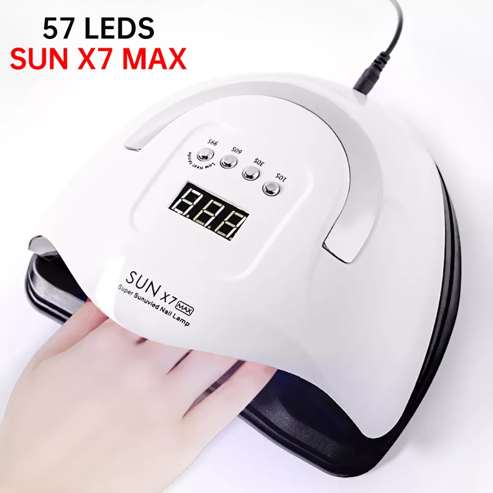 

2022New X7 Max 114W UV LED Nail Lamp Nail Dryer For Curing All Gel Nail Polish With Motion Sensing Manicure Pedicure Salon Tool