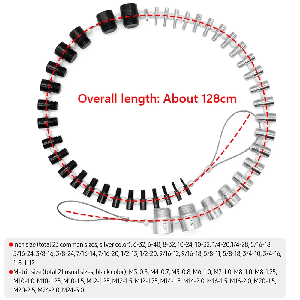 Универсальный Резьбовой Манометр Для Проверки Конического Болта Гайки Винта 44