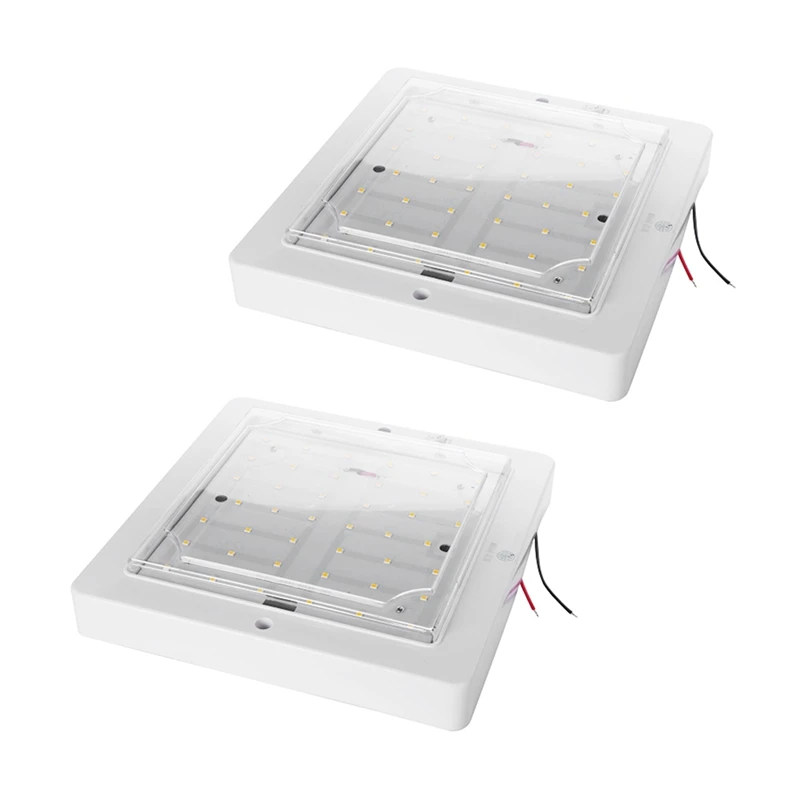 

2X 9W 12V Car Caravan Rv Led Interior Roof Ceiling Interior Lamp Dome Light Warm Light