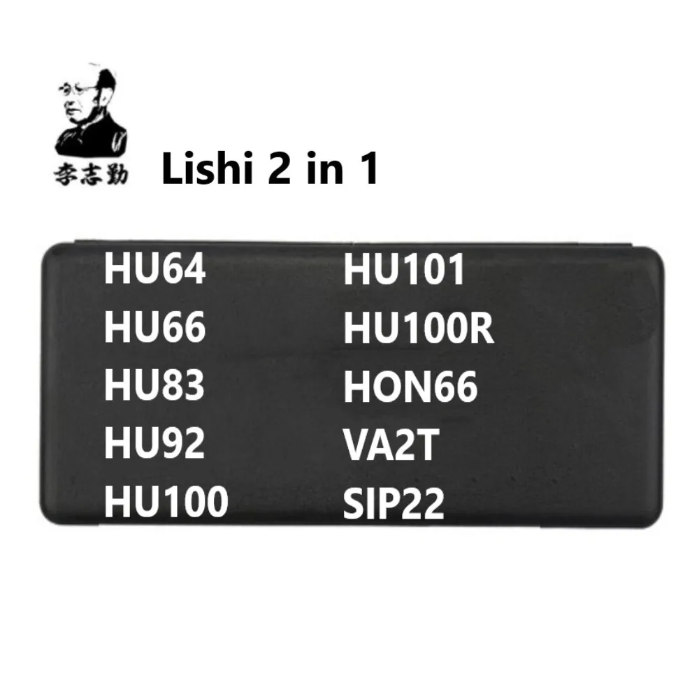 

Lishi 2 in 1 2in1 Tool HU64 HU66 HU83 HU92 HU100 HU101 HU100R HON66 VA2T SIP22 locksmith tool for car key