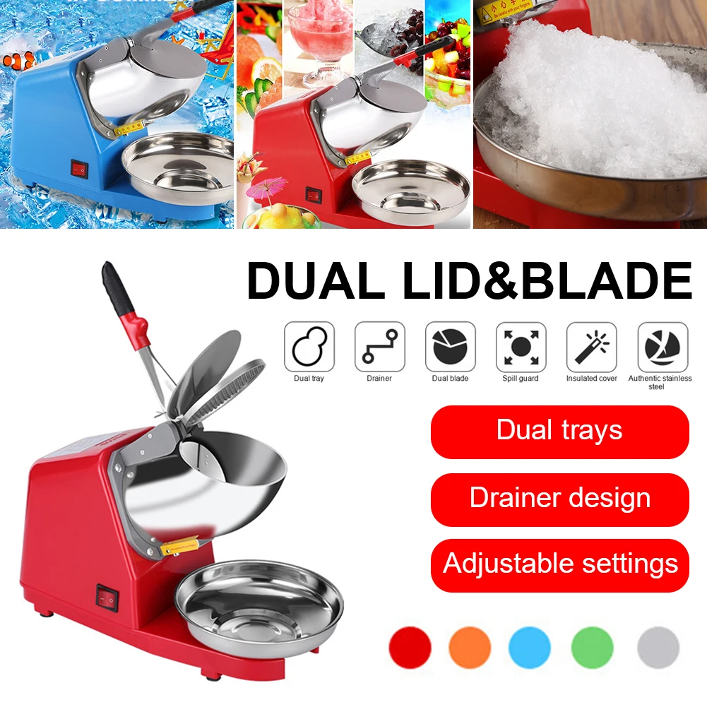 

Ice Shaver and Snow Cone Machine Premium Portable Ice Crusher and Shaved Ice Machine with Free Ice Cube Trays