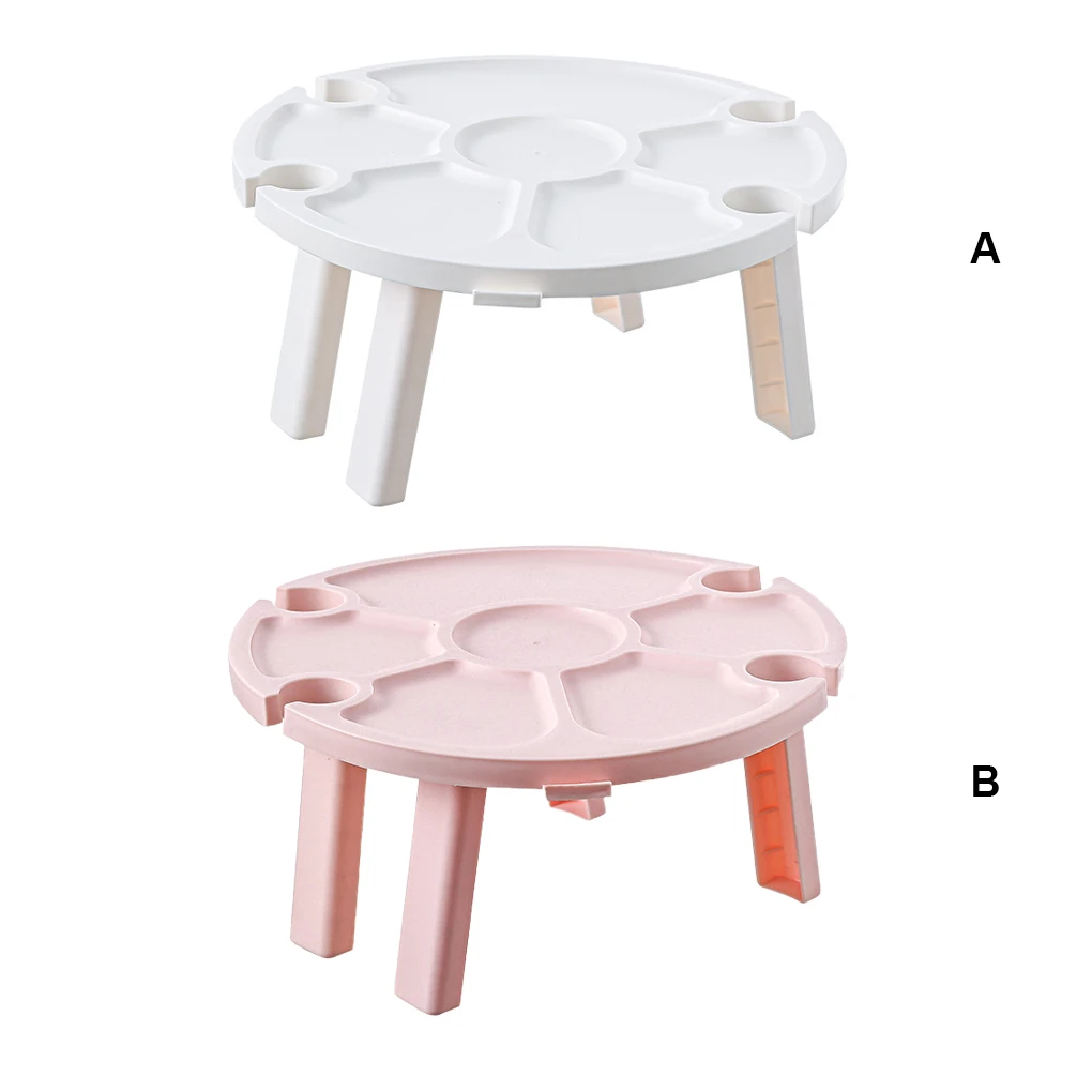 

Collapsible Dining Table Outdoor Camping Portable Wine Beverage Desk