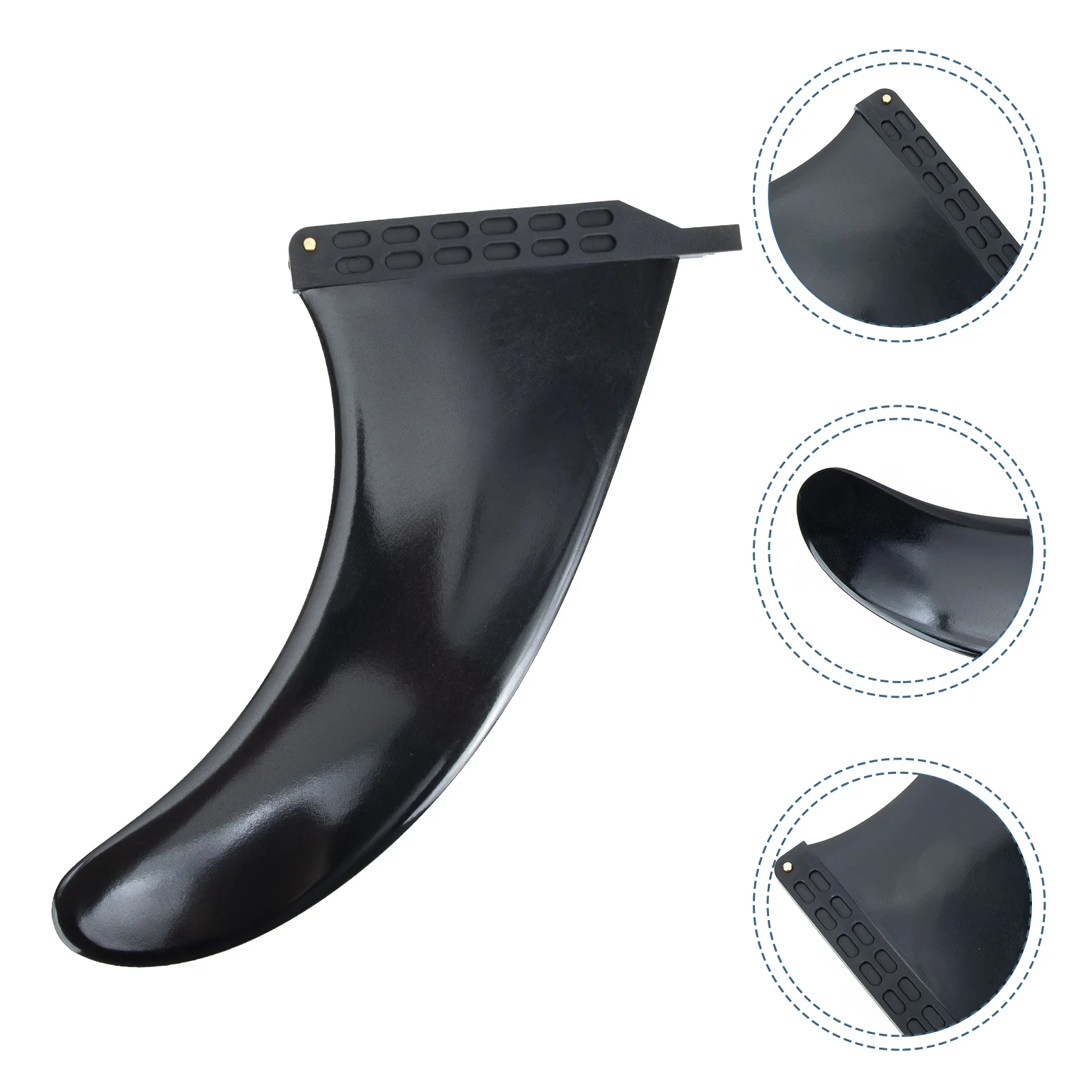 

Fin Surfboard Paddle Board Detachable Replacement Longboard Tail Fins Center Surfing Inflatable Accessories Black Boat Rubber