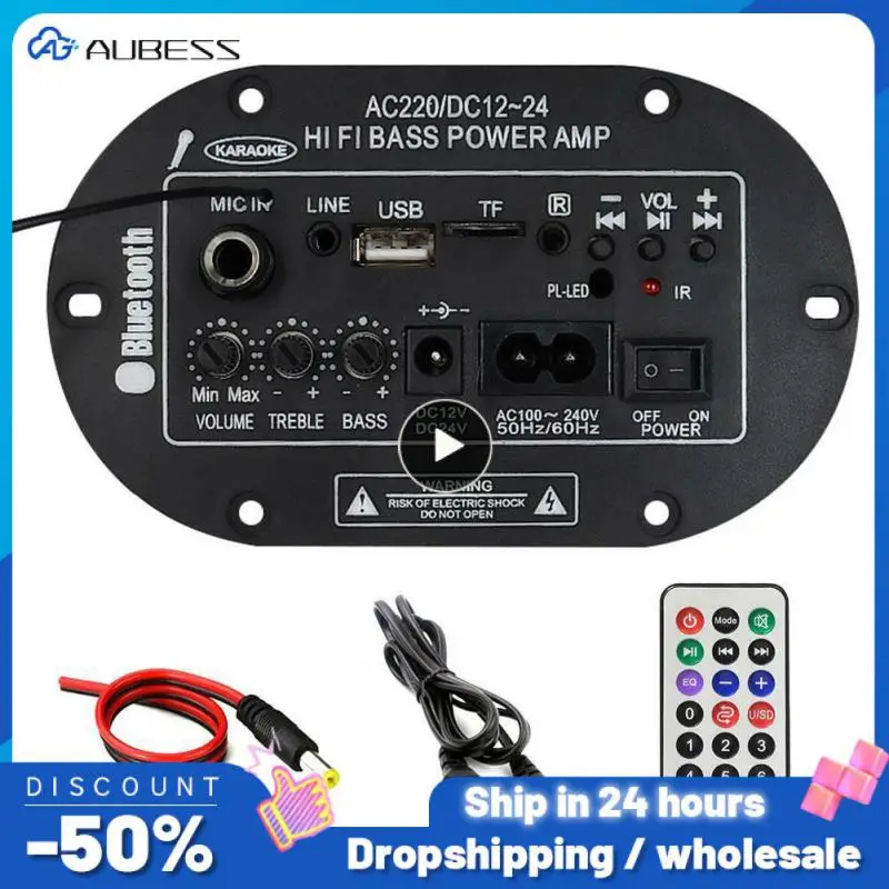 

1/3/5PCS 30W Amplifier Board Audio Mono Amplificador USB FM Radio TF Player Subwoofer DIY Power Amplifiers For Car