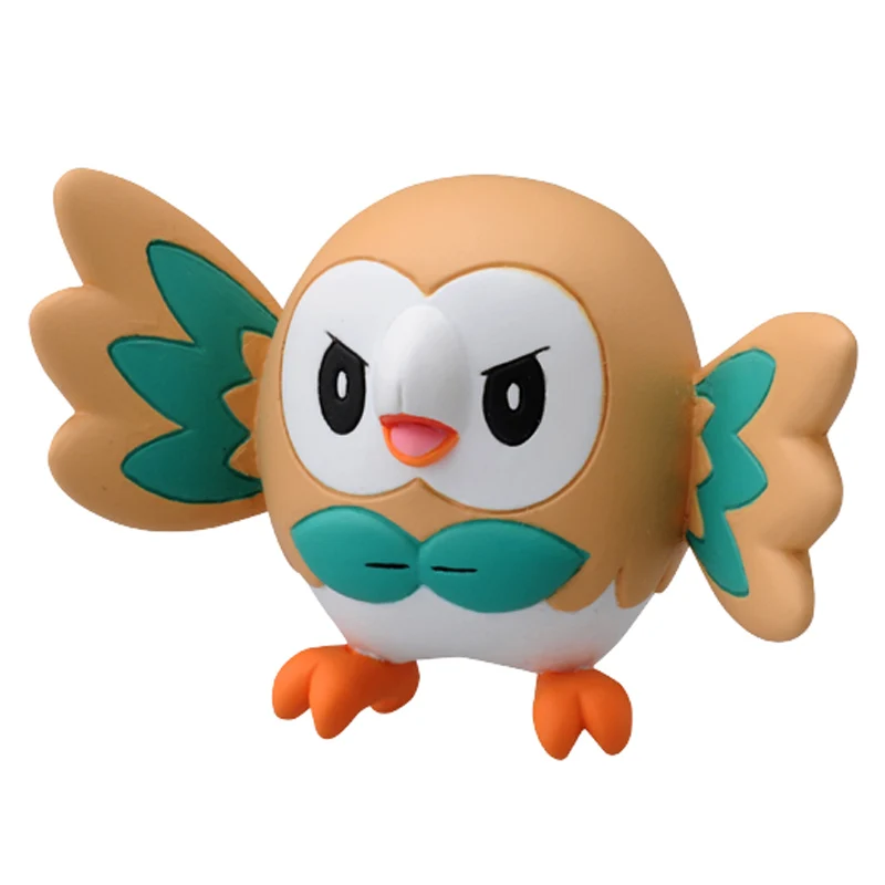

New Coming Genuine TAKARA TOMY Pokemon Doll Men And Women Toys Model Cute Pet Ornaments Pokemon Mumu Lord Rowlet 968375