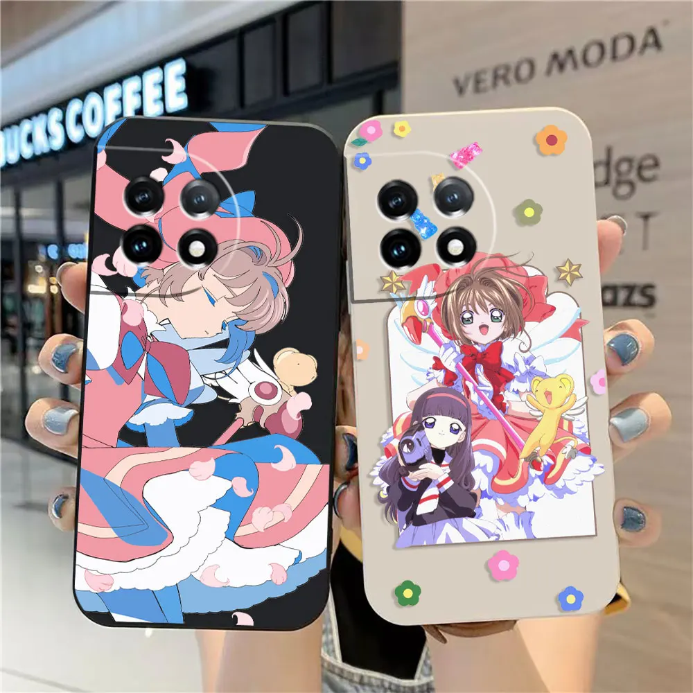 

Japan Anime Card Captor Sakura Phone Case For Oneplus 11 10 9 9R 9RT 8 8T 7 7T ACE 2V NORD CE 2 Pro Colour Case Funda Shell Capa