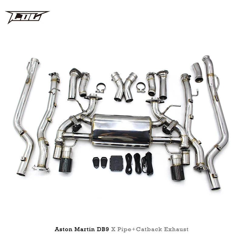 OEM выхлопная система Catback и X для Aston Martin DB9 6.0L 2012-2016 высокопроизводительная