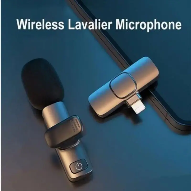 

New Wireless Lavalier Microphone Portable Mini Mic Audio Video Recording for iPhone/iPad/Android/Xiaomi/Samsung Live Game Mic