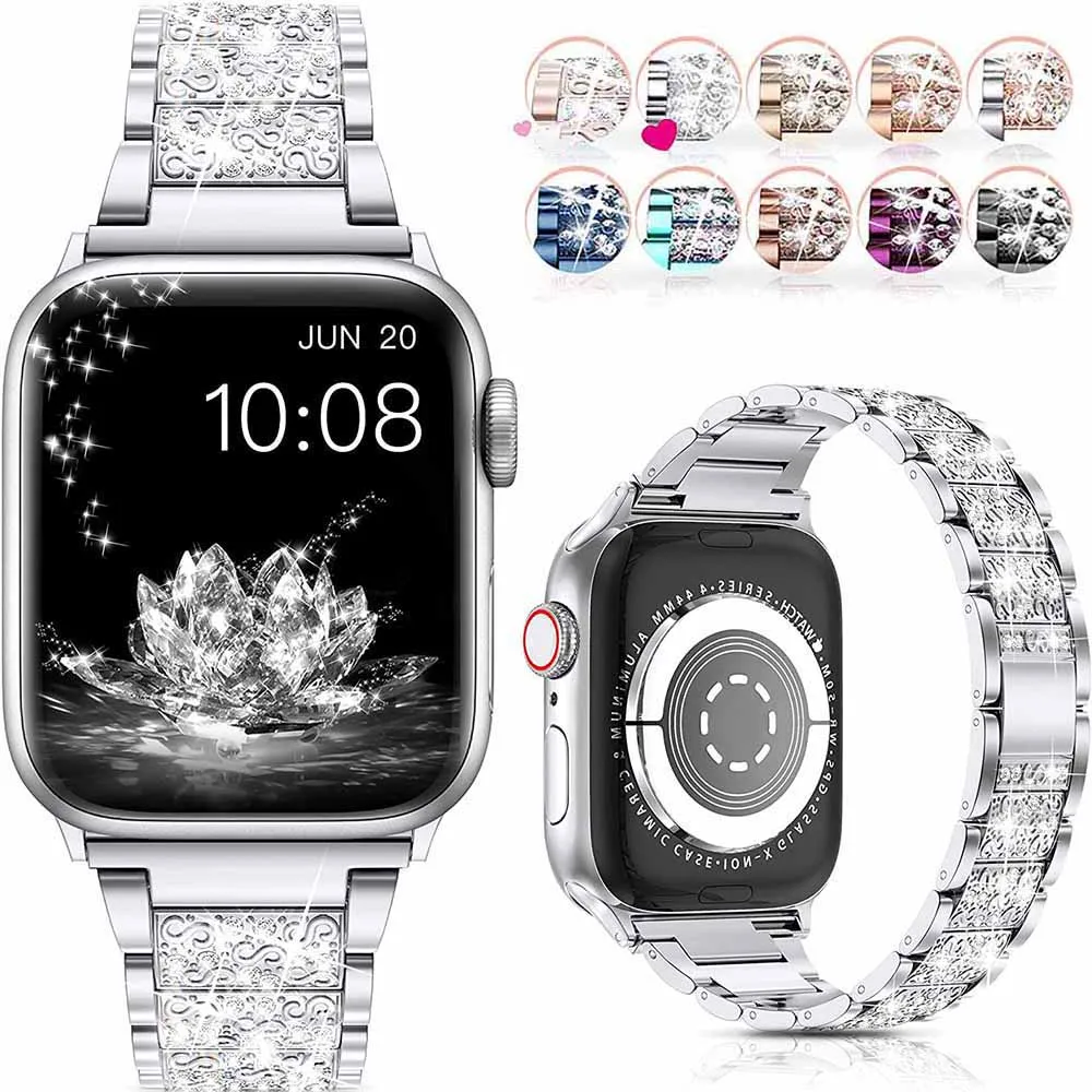 

Браслет-цепочка для Apple Watch Band 40 мм 44 мм 42 мм 38 мм 41 мм 45 мм