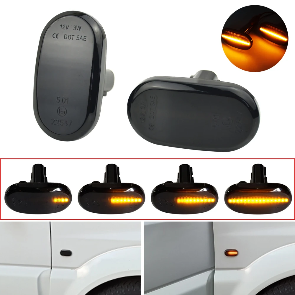 

2PCS For Suzuki Jimny JB64W JB74 JB23 JB64 Dynamic Side Marker Turn Signal Indicator Repeater Light For Mazda For Chevrolet