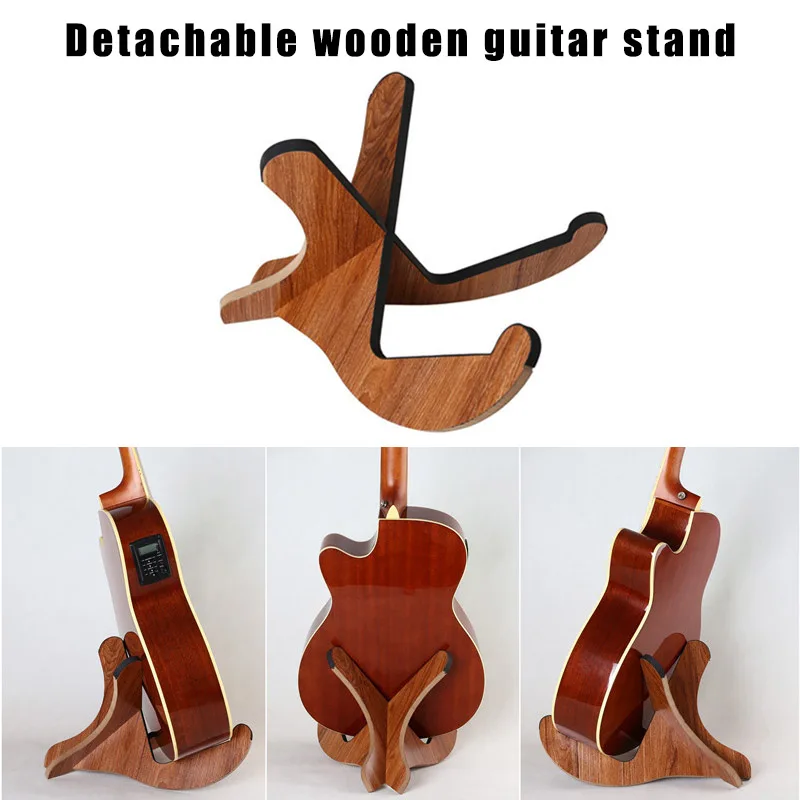 

Wooden Stand Bracket Holder Shelf Mount Portable Accessories for Acoustic Large Opening Hook Portable Lightweight And Easy To