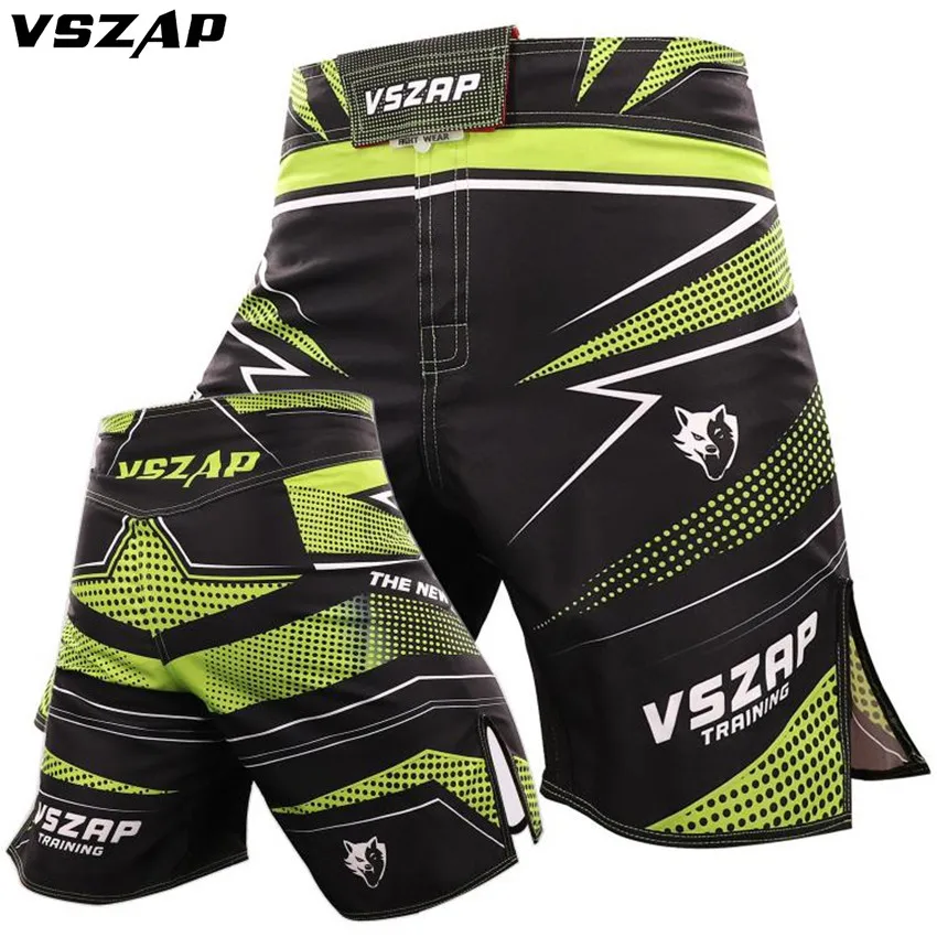 

VSZAP Men's Boxing Pants Mma Shorts Kickboxing Fight Grappling Short BJJ Shorts Muay Thai Boxing Sports Shorts Clothing
