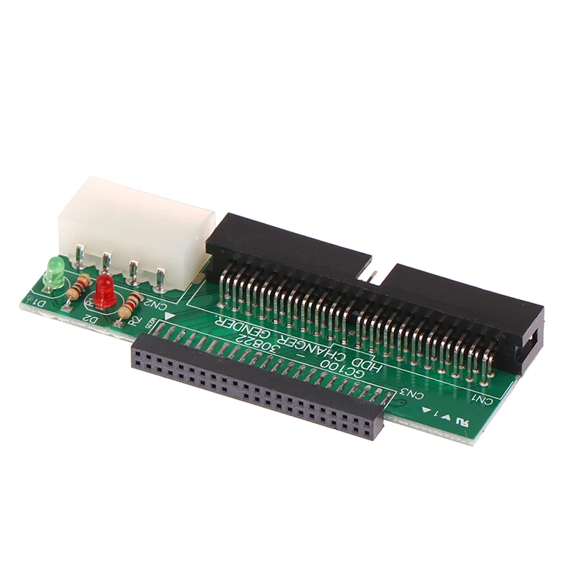 

Переходник для жесткого диска IDE, 44 Pin, 2,5 дюйма на 3,5 дюйма, с интерфейсом IDE 40 Pin, адаптер для ноутбука, настольного ПК