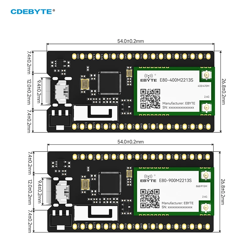 Фото Одноканальный концентратор, макетная плата с открытым исходным кодом ESP32-S3 LR1121, двухдиапазонный, 2,4G, 400 м/900 м, LoRaWAN CDEBYTE, серия EoRa-HUB OLED №2