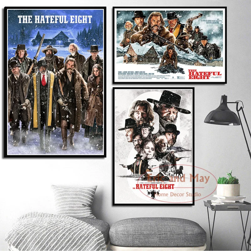 

The Hateful Eight Classic Movie Print Art Canvas Poster For Living Room Decor Home Wall Picture