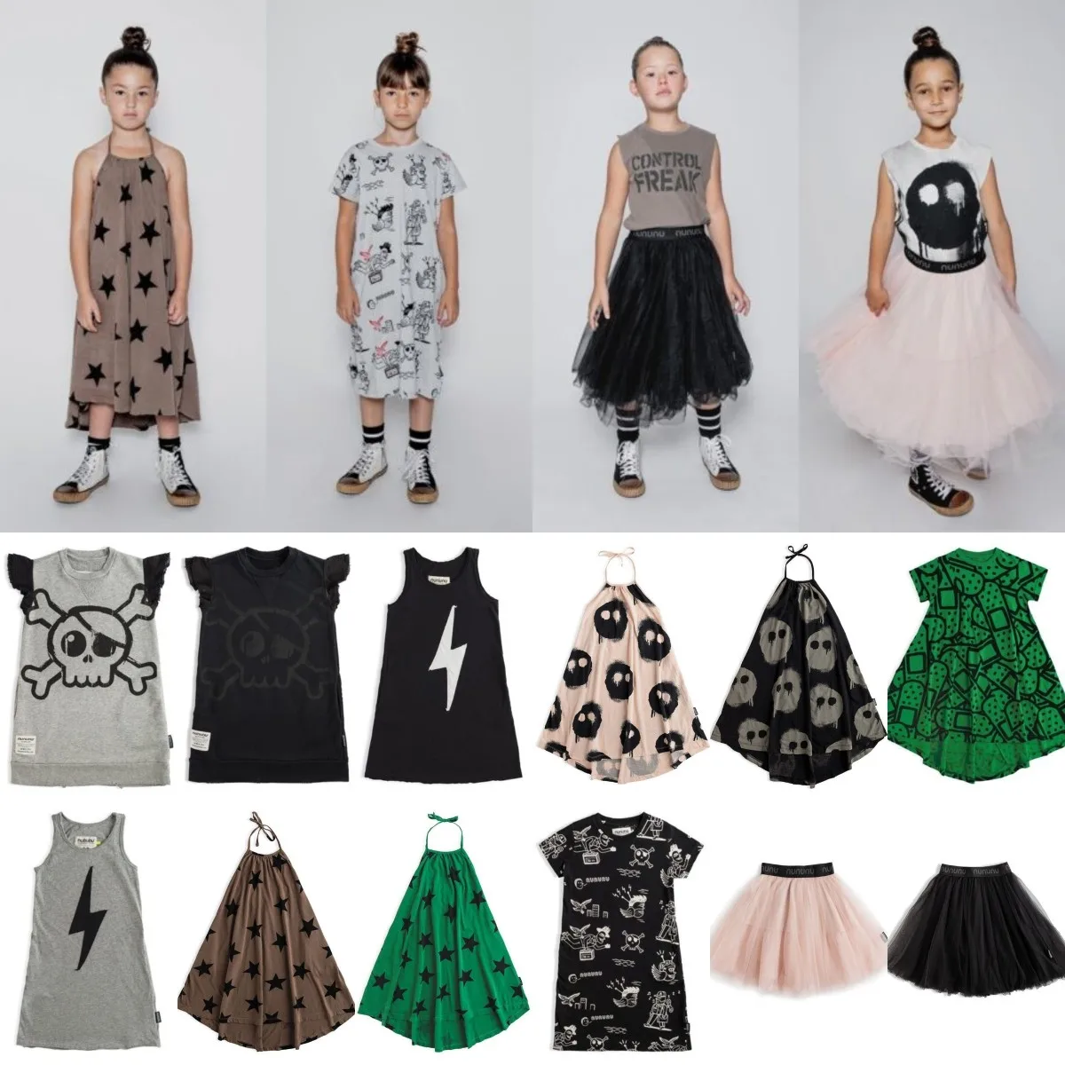 

2022 new children's dress personalized printing girls suspender dress mesh skirt