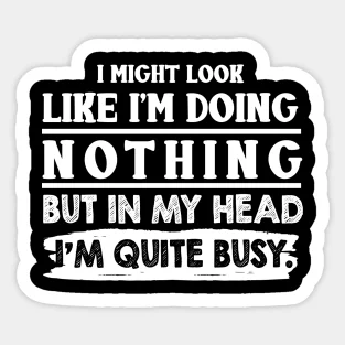 Может выглядеть, как будто я ничего не делаю в голове, довольно заняты, 5 наклеек для украшения окон, домашние бутылки для воды, забавный бампер для комнаты