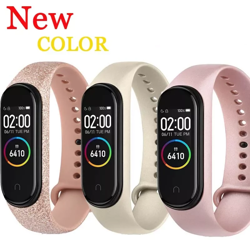 

Strap for Mi Band 4 Silicone Watch Band Mi 6 Xiaomi 5 Rose-gold TPU Bracelet on Mi Band 3 Sport Wristband Smartwatch Accessories