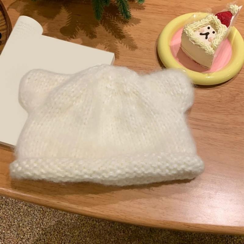 Шляпа в форме медвежьих ушей. Забавная плюшевая шапка унисекс с откидной крышкой